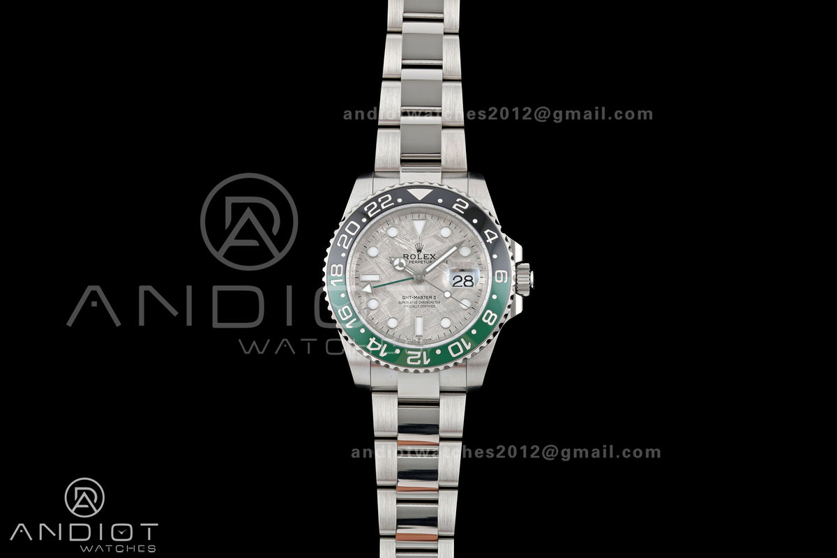 GMT-Master II Blaken Gree Ceramic ARF 1:1 Best Edition Meteorite Dial On Oyster Bracelet DD3285 CHS